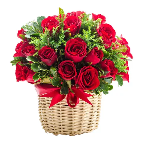 Winsome Roses Basket