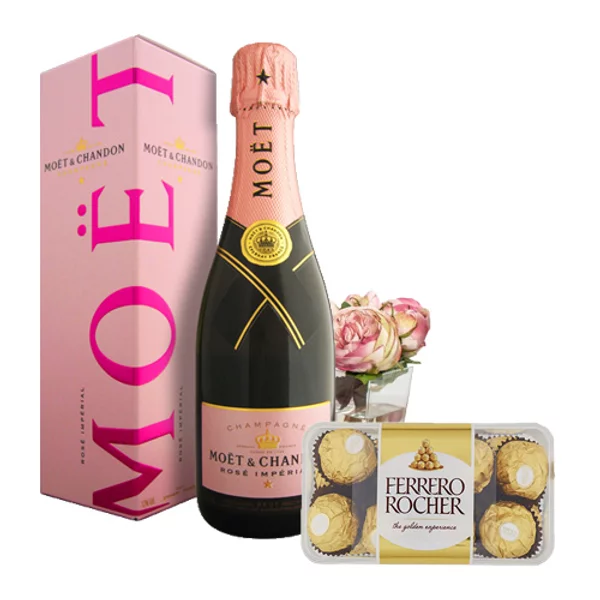 Champagne, Flowers And Chocolates