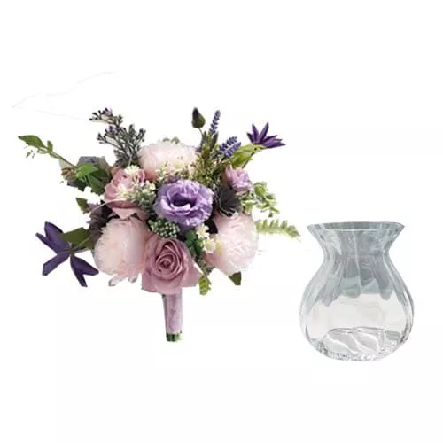 Vase With Miniature Bouquet