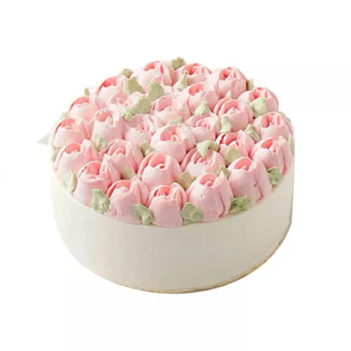 Cake With Flowery Decoration.