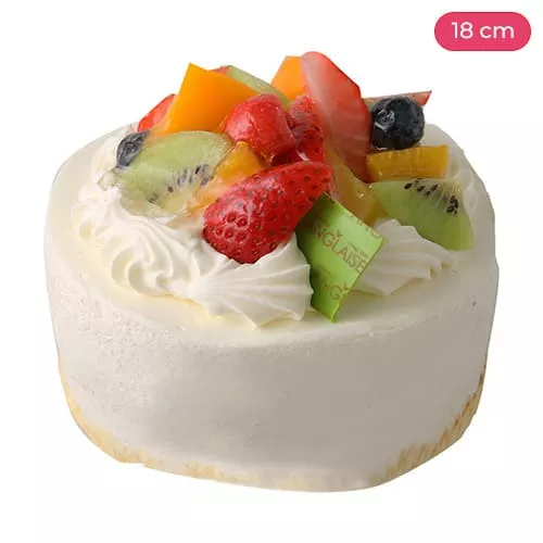 Mix Fruit Cake with Creamy Frosting