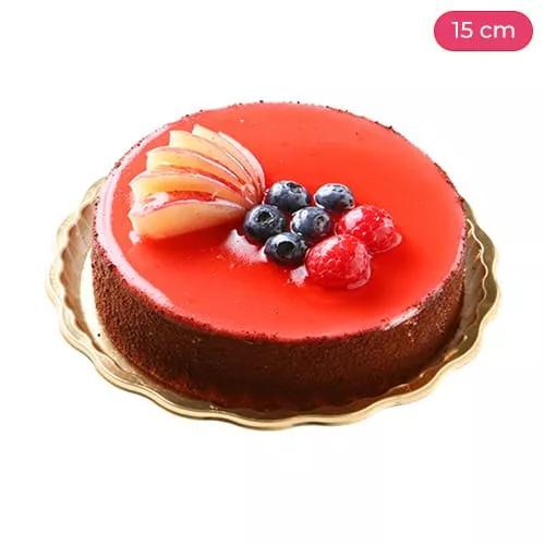 Raspberry Puree Filled Cake