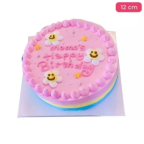 Senil Cake With Floral Decoration