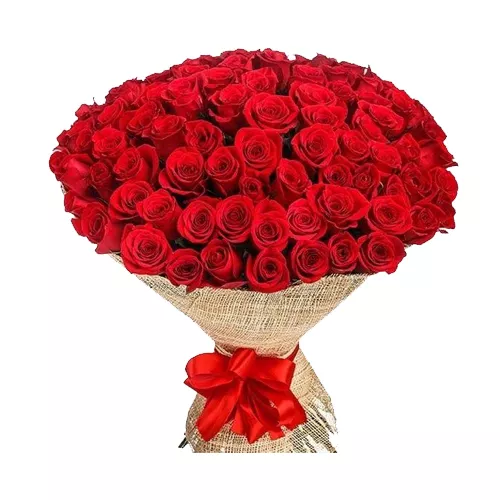 Lavish Bouquet of Red Roses