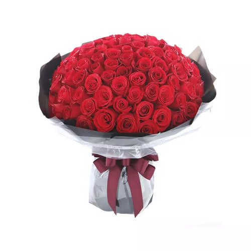 Elegant Red Roses Bouquet