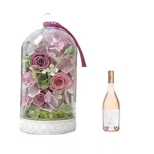 Pink Petalvale & Rose Wine Set