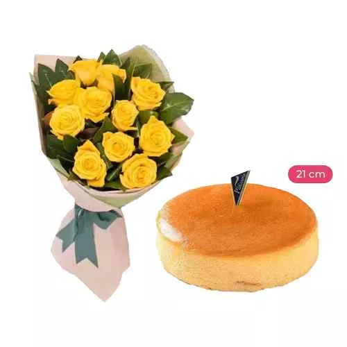 Sunny Roses And Soufflé Cheesecake