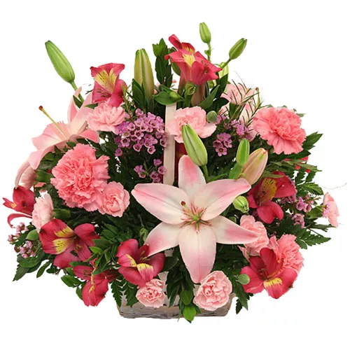 Heavenly basket of flowers
