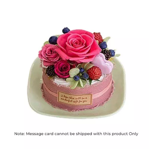 Blooming Elegance: Cake-inspired Arrangement