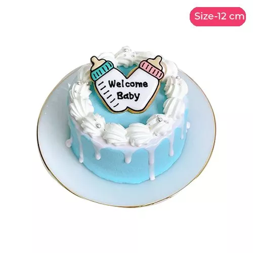 Sweet Arrival Gender Reveal Cake