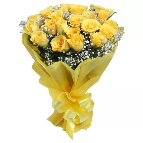 Shiny Yellow Roses