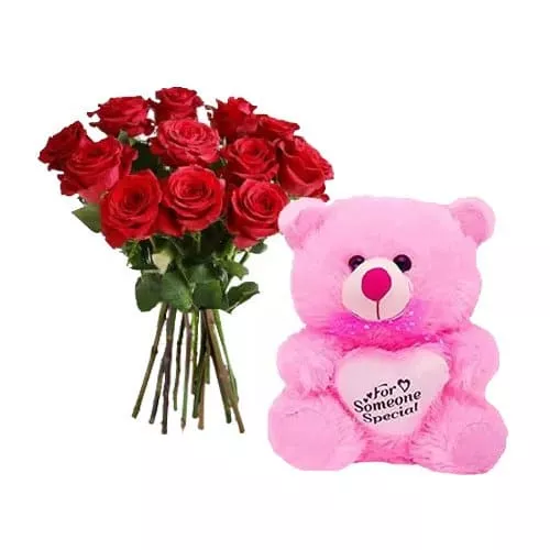 Roses With Teddy